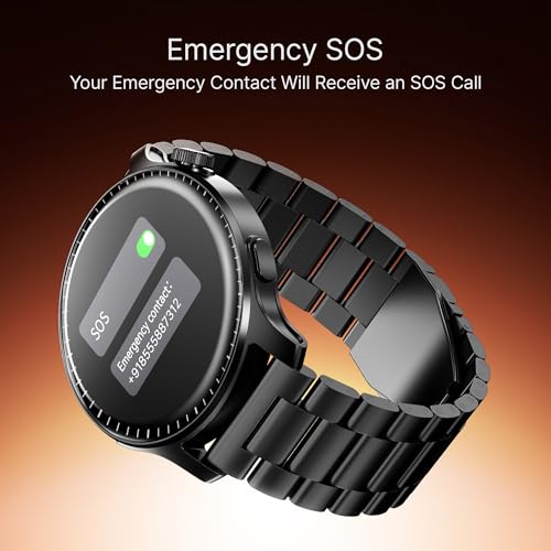 boAt Ultima Prime smartwatch with 1.43” AMOLED Display, AOD, Personalized Fitness Nudges, Functional Crown,100+ Sports Modes, Create Your Own Watchface, smartwatch for man and Woman (Steel Black)