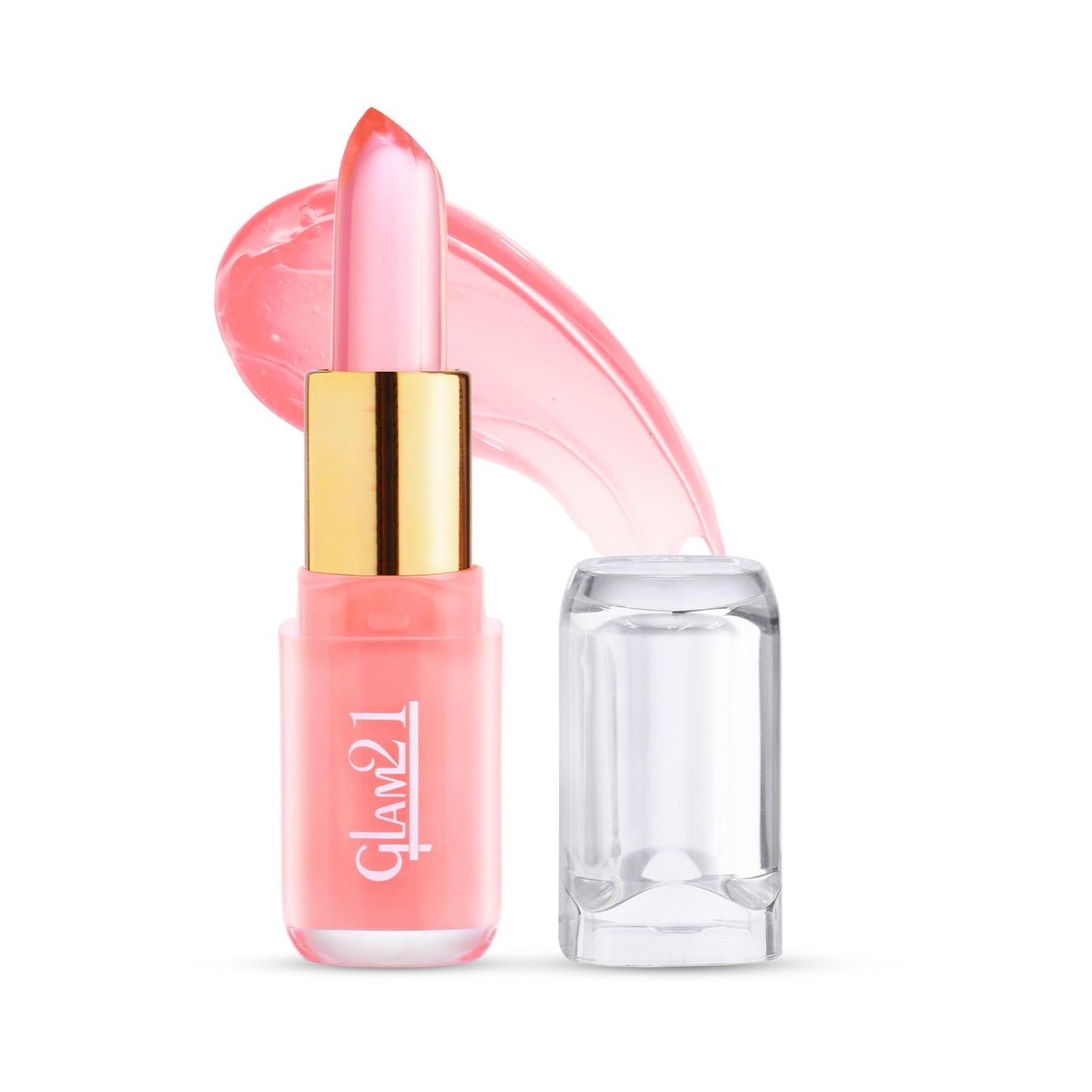 Glam21 Jelly Pop fruity gel lipstick| Moisturising | Glossy Finish | Gives a Natural Colour | Lightweight | 01- Cranberry Pink, 3.5gm