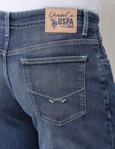 U.S. POLO ASSN. Denim Co. Men's Regular Jeans (UDJEN1756_Med Blue