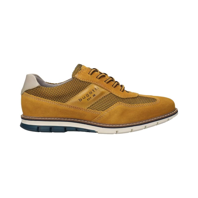 Bugatti Simone Comfort Yellow Men's Wide Sneakers - UK 10