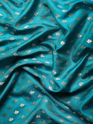 MOHEY Blue Art Silk Zari Weaved Saree for Women