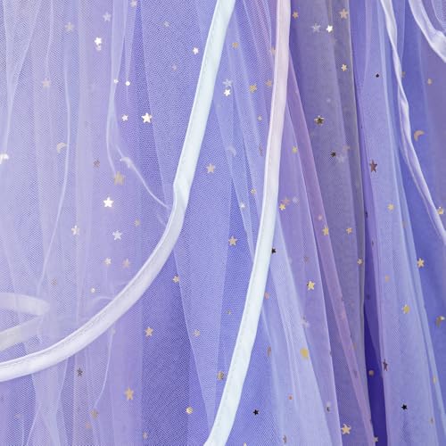 Hopscotch Girls Sleeveless Lavender Enchanted Cascade Gown (3-4 Years)