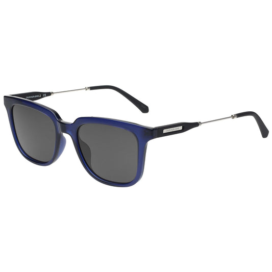 Calvin Klein Jeans|Blue Full Frame Square Sunglasses|100% UV Protected (Uv 400) Grey Lens|Men's & Women's|Small|CKJ 20808 401 52 S