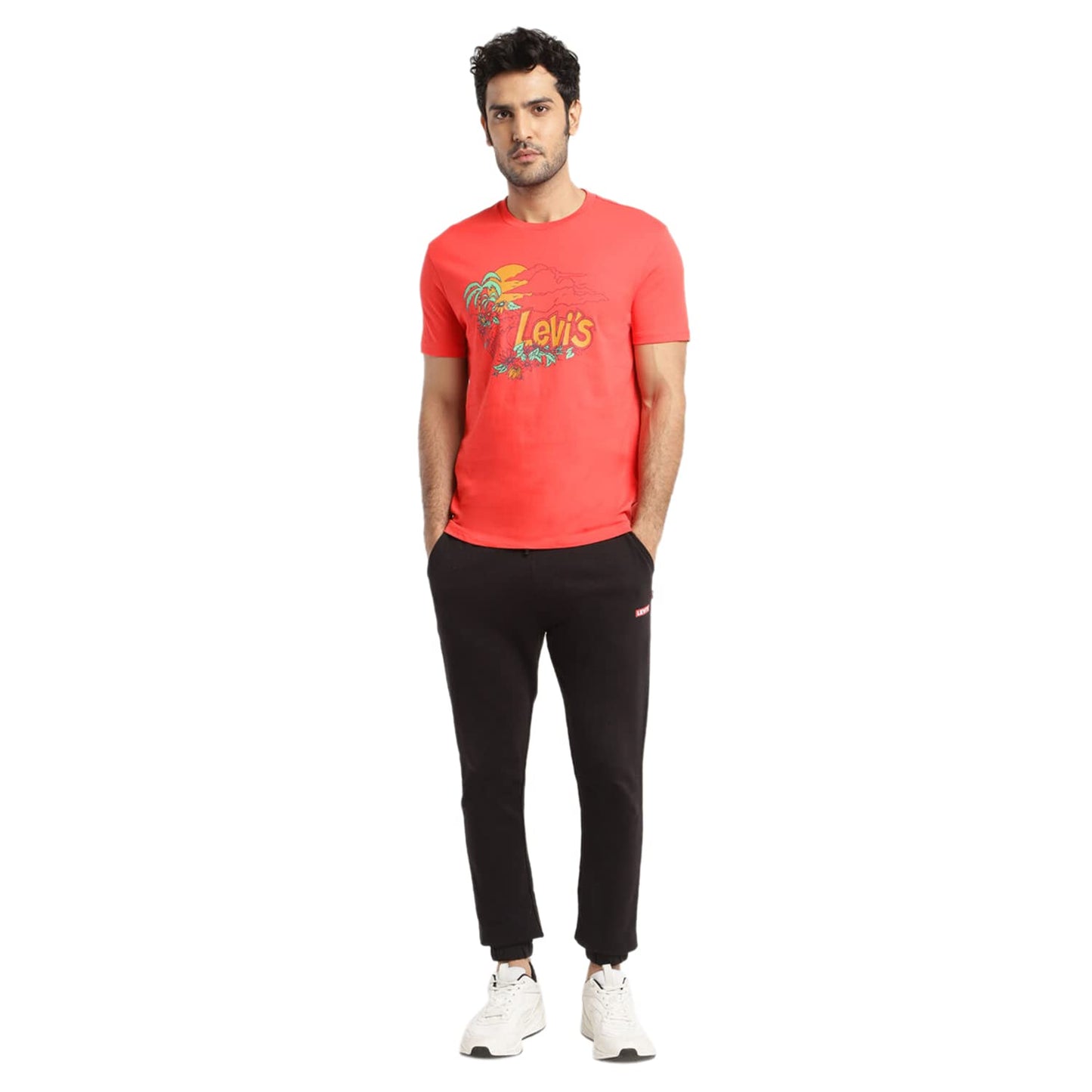 Levi's Men's Graphic Regular Fit T-Shirt (16960-0932_Poppy Red L)