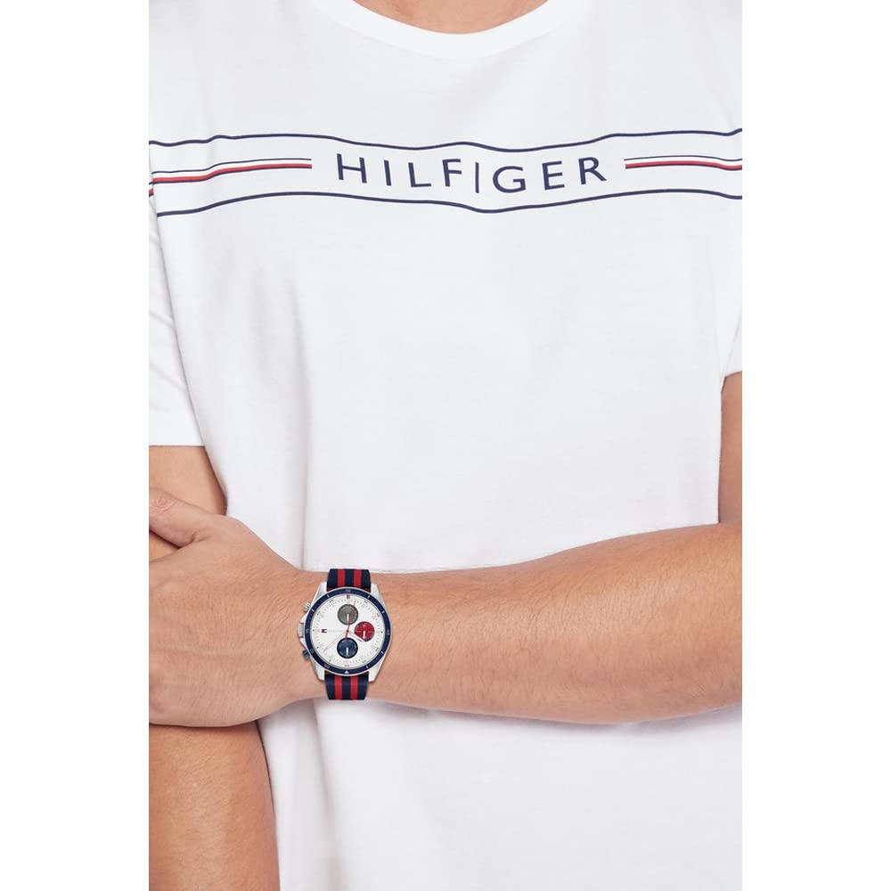 Tommy Hilfiger White Dial Quartz Analog Watch for Men-NETH1792035