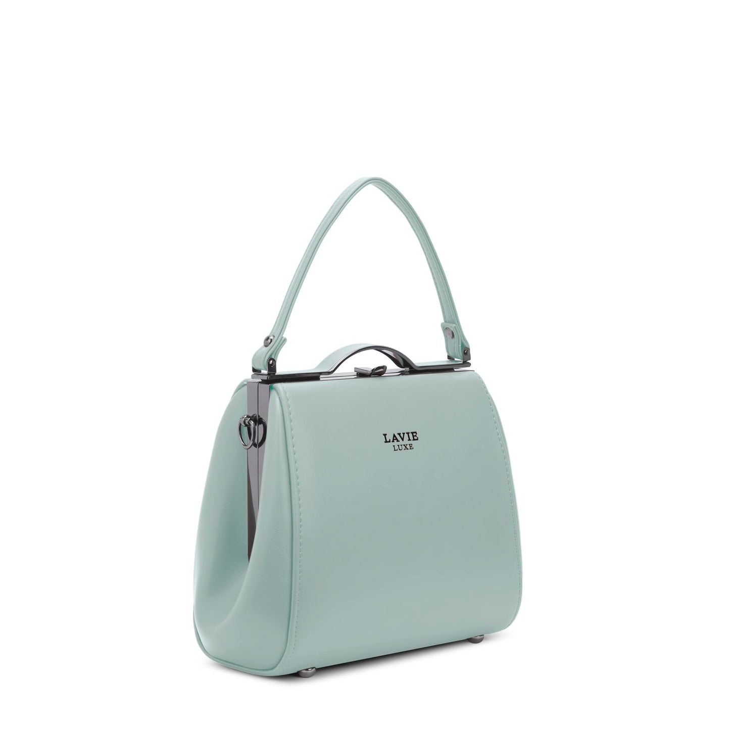 Lavie Luxe Women's Fluffel26 Frame Satchel Handbag | Satchel Bag for Work | Ladies Purse | Stylish Shoulder Bag | Gift For Women