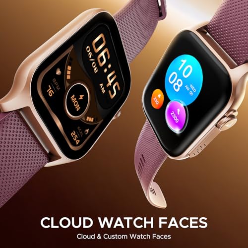 boAt New Launch Ultima Ember Smartwatch w/ 1.96” (4.97 cm) AMOLED Display, Personalized Fitness Nudges, Functional Crown, 100+ Sports Modes, Custom Watch Faces (Royal Berry)