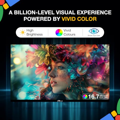 Skywall 80 cm (32 inches) HD Ready Smart QLED TV 32SWVS (Black)
