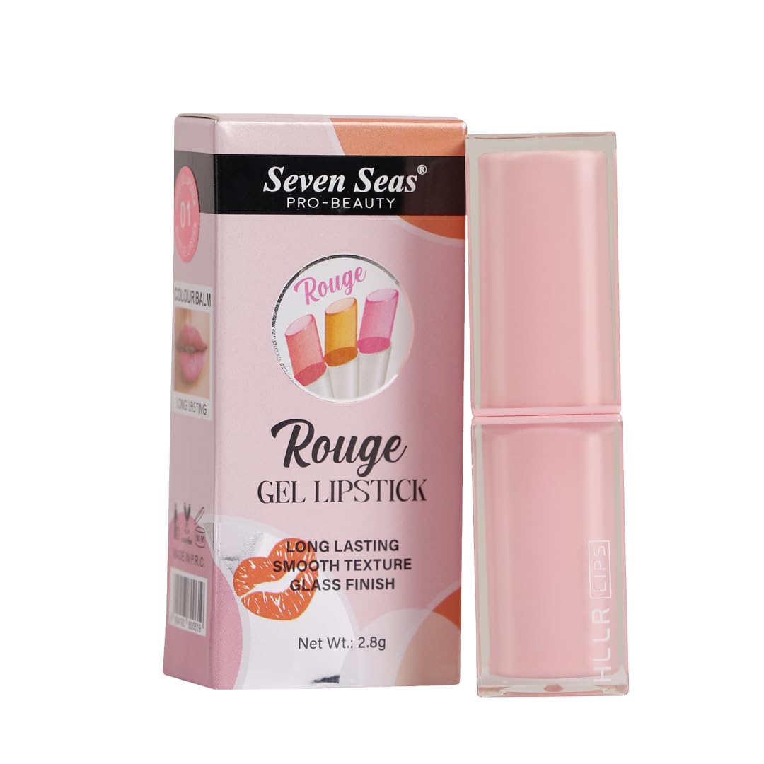 Seven Seas Rouge Gel Lipstick Smooth Texture Glass Finish (Peach)