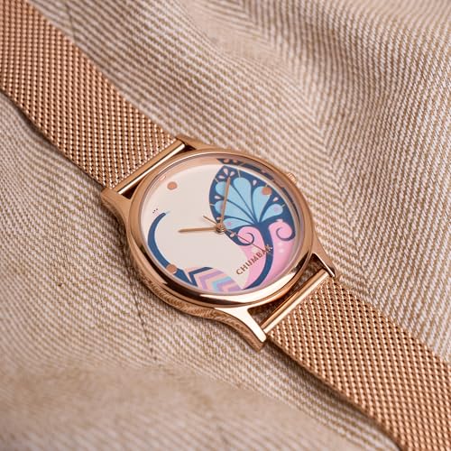 TEAL BY CHUMBAK Round Dial Analog Hand Watch for Women, Gifts for Women/Girls/Ladies, Stylish Fashion Watch for Casual/Work