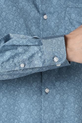 Men Light Blue Nuvo Fit Full Sleeves Formal Shirt