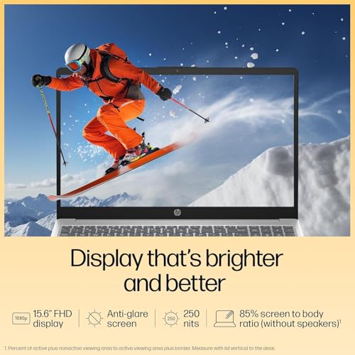 HP 15 Laptop, AMD Ryzen 7 5825U [16GB DDR4,512GB SSD] [Win11, Office Home'2024/M365 Basic(1yr)*] [Anti-Glare,Micro-Edge,15.6''/39.6cm FHD]Silver,1.59kg [Backlit KB+FHD Camera+Radeon Graphics] fc0533AU