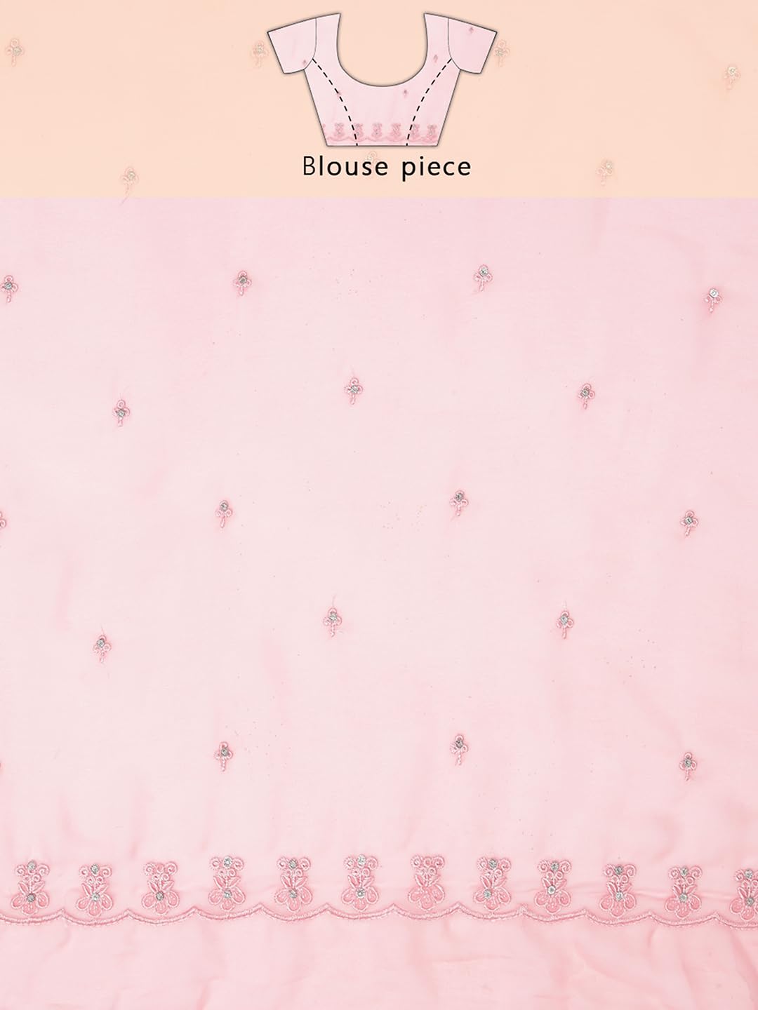 Kalyan Silks Pink Georgette Fancy Saree