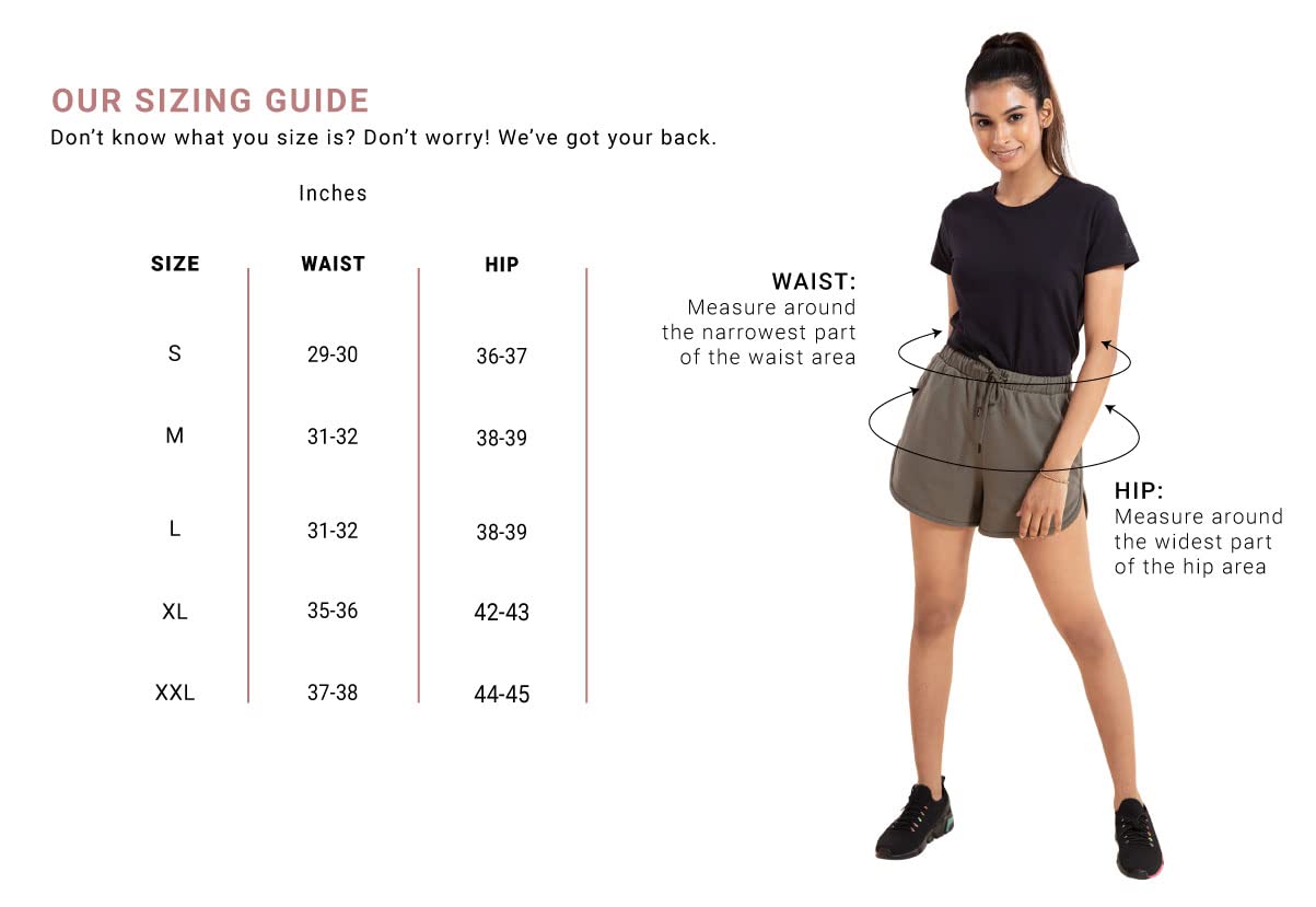 NYKD Solid Cotton Shorts for Women with Pocket | Casual, Sports, Night Wear Terry Shorts, NYK039, Ecru, L, 1N Beige