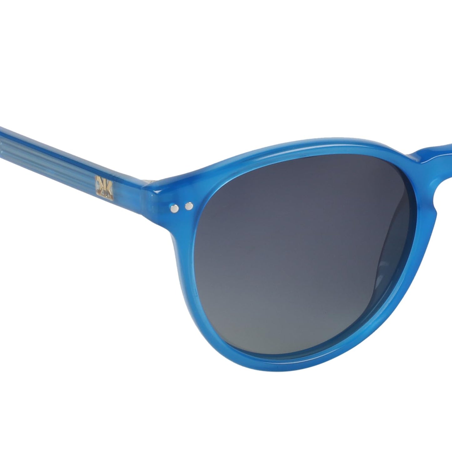 KILLER Women Sunglass - Round Shaped Polycarbonate Lens Sunglasses For Women & Girls, Color - Frame - Blue, Lens - Grey