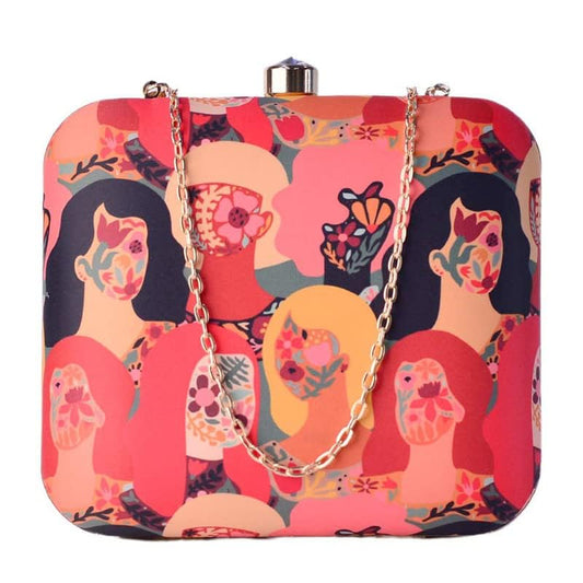 Artklim Bunch Of Floral Printed Girl Clutch