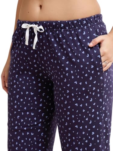 Amante Blue Printed Pure Cotton Women Night Suit