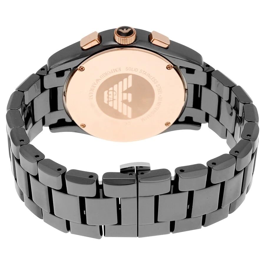 Emporio_ArmaniCeramica Chronograph Black Dial Men's Watch Ceramica AR1410