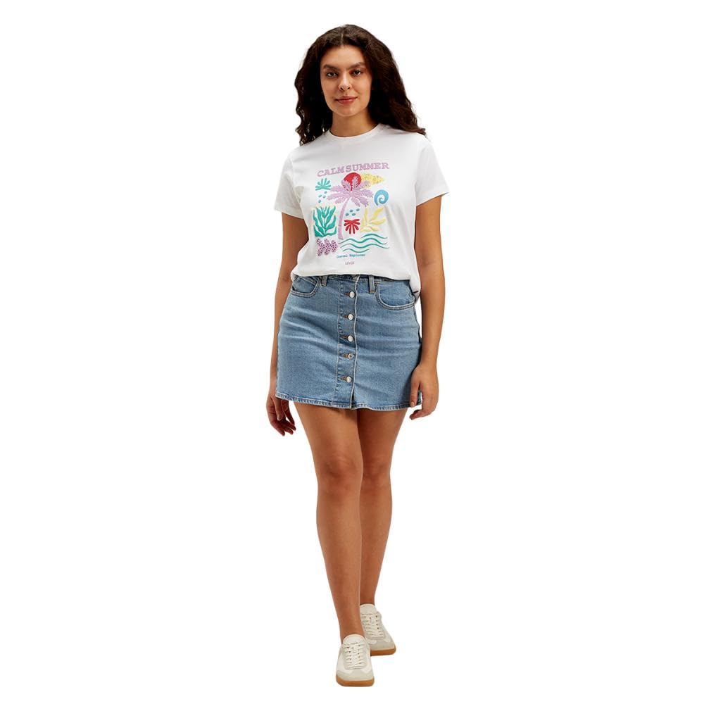 Levi's Cotton Western Skirt Blue