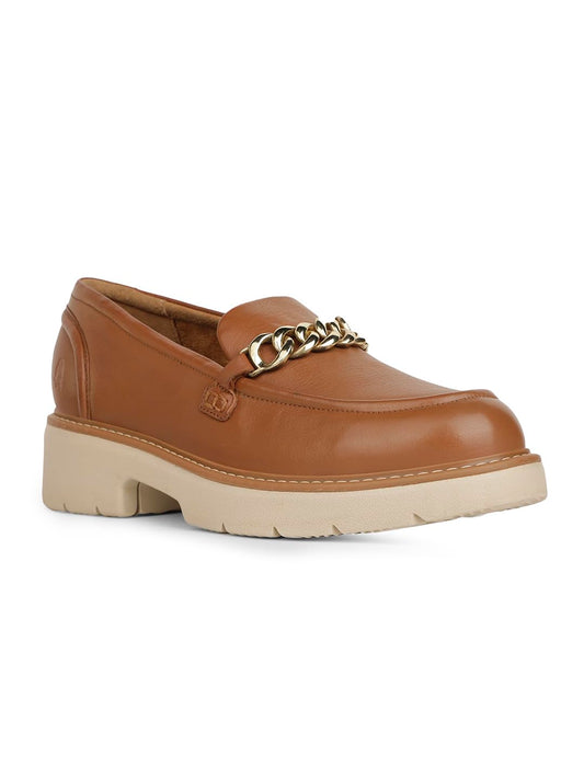 Hush Puppies Women's Casual Loafers – Stylish, Comfortable, and Breathable TAN