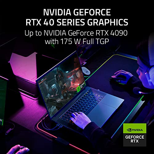 Razer Blade 16 Gaming-Laptop: NVIDIA GeForce RTX 4070 13th Gen Intel 24-Core i9 HX CPU - 16" QHD+ 240Hz 16GB-RAM - 1TB SSD CNC Aluminum Compact GaN-Charger - Windows 11 Chroma RGB