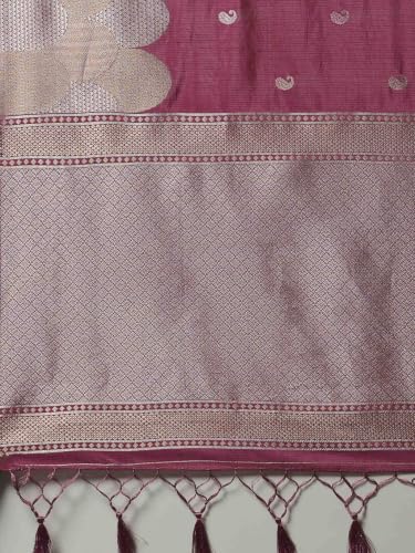 Meena Bazaar Women's Art Silk Saree with Unstitched Blouse Piece | Elegant Designer Traditional Ethnic Saree | Festive, Wedding & Party