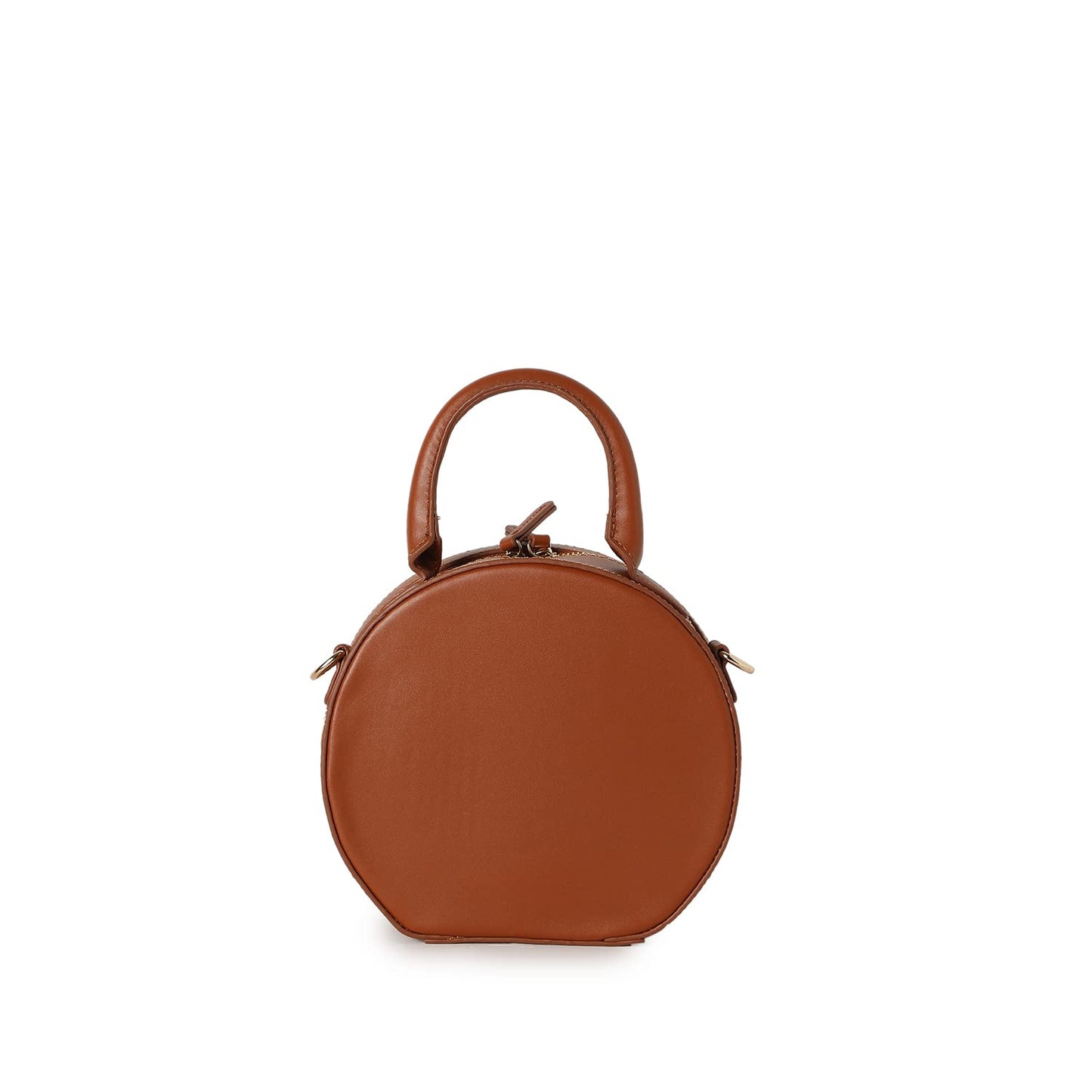 Haute Sauce Women round tan structured bag (HSHB1238)