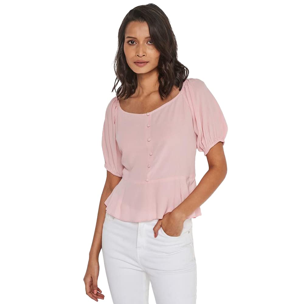 AND women's Regular Shirt (SS22AS071TRM_Pink 12)