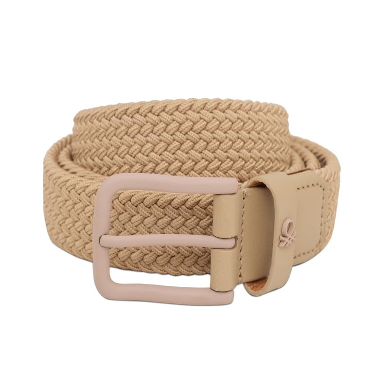 United Colors of Benetton Men's Belt Delyun | Color - Beige | XL 110Cm | Casual | Ideal For Gifting