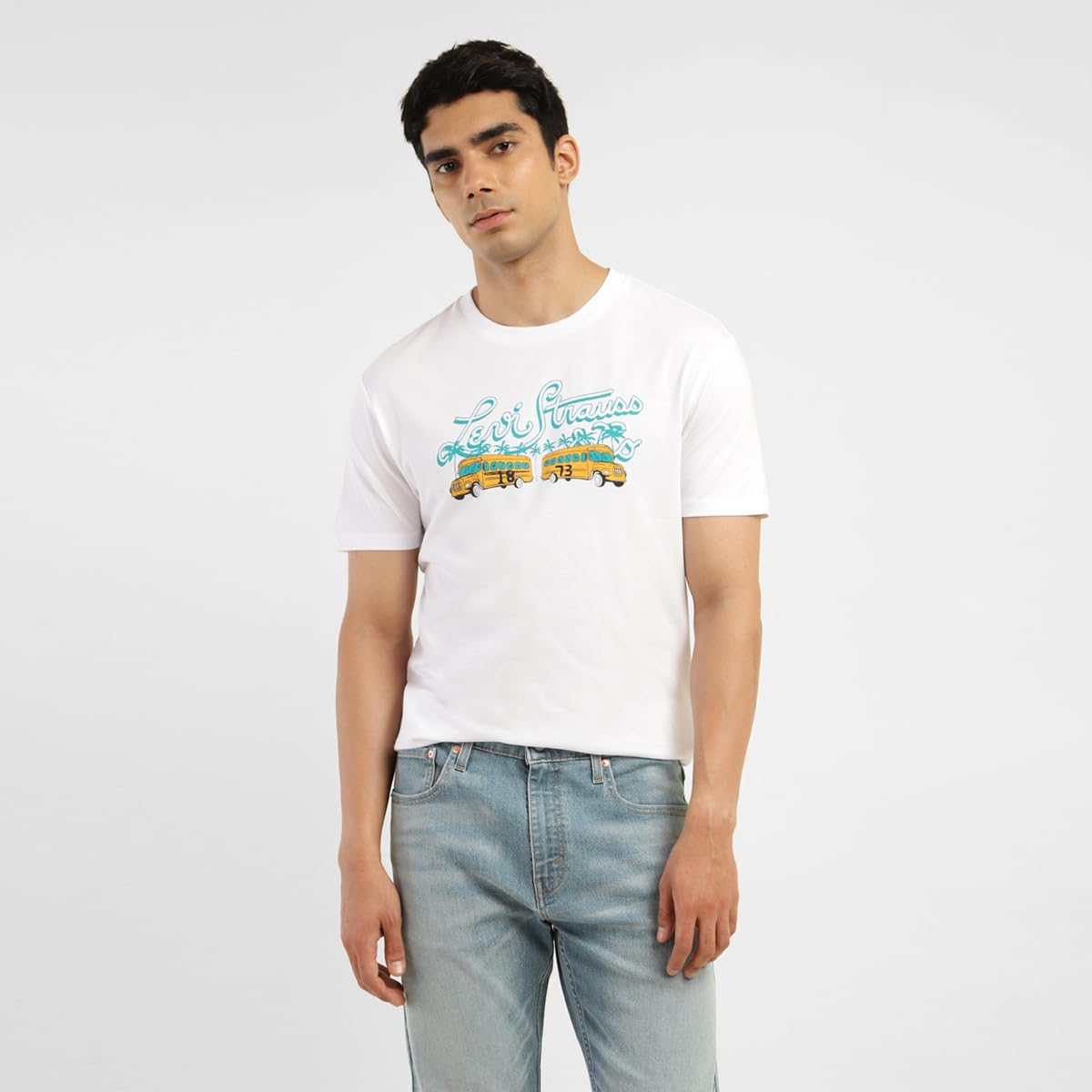 Levi's Men's Regular Fit T-Shirt (16960-1079_White