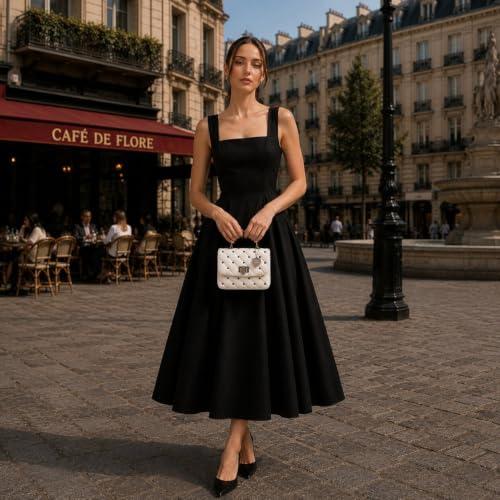 Caprese X Emily in Paris Ashley Medium Sling Bag|Crossbody & Shoulder Bag with Twist Lock, Multi-Compartment Interior, Adjustable Strap & Exclusive Metal Charm