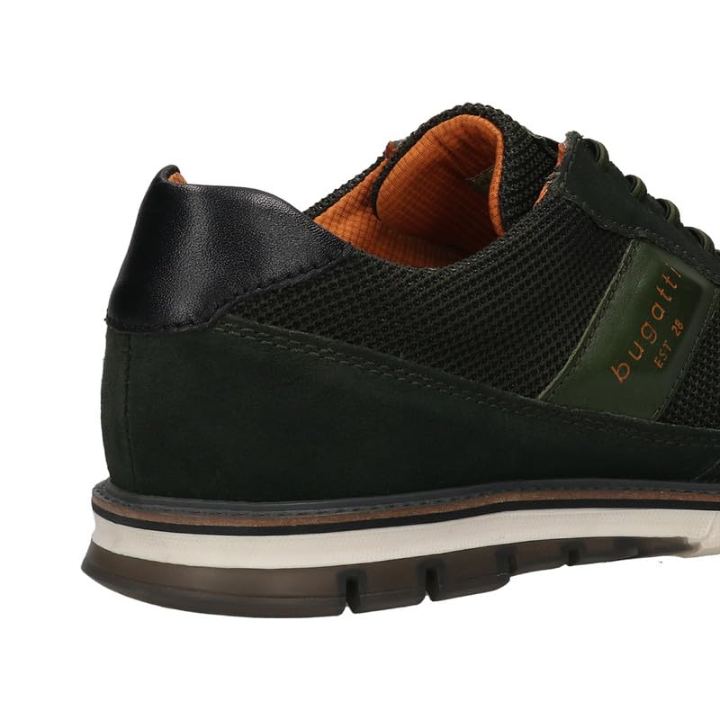 Bugatti Simone Comfort Dark Green Men's Wide Sneakers - UK 9