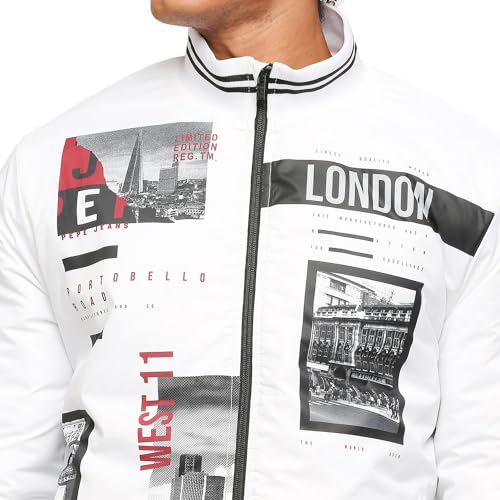 Pepe Jeans Men's A-Line Coat (PM402920_White