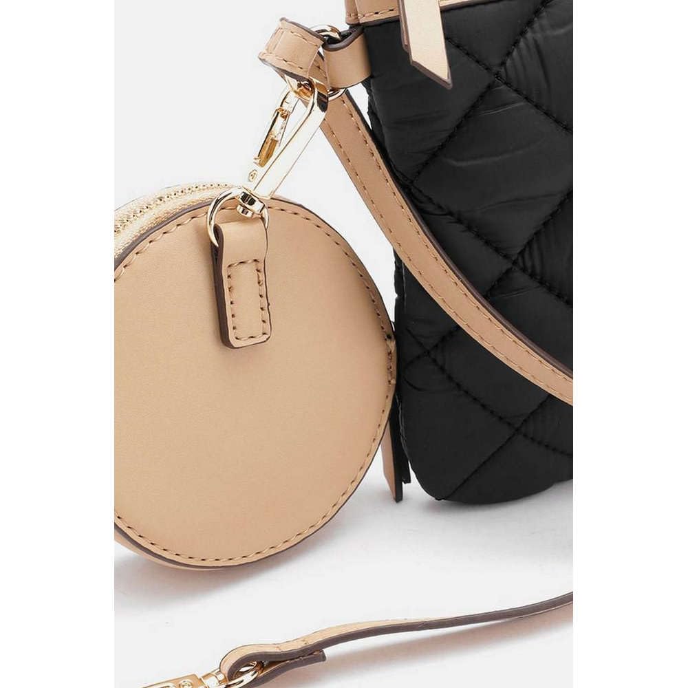 Anne Klein Solid Faux Leather Zipper Closure Women's Tote Bag (Black, XL)