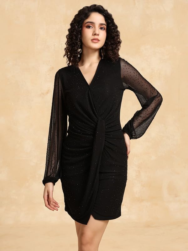 Kazo Esther Mini Dress Black
