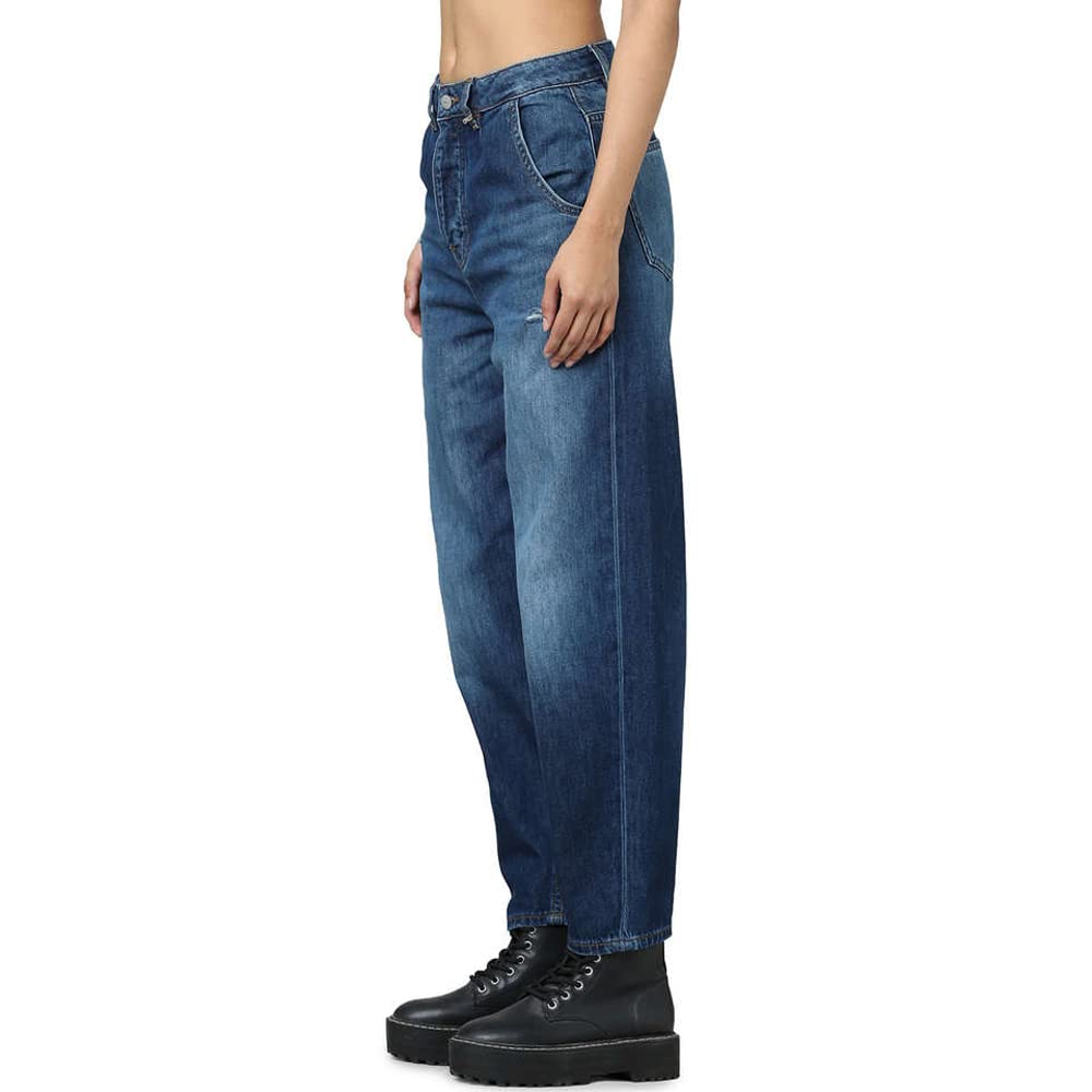 ONLY Women's Relaxed Jeans (15285613-Dark Blue Denim_Dark 42)