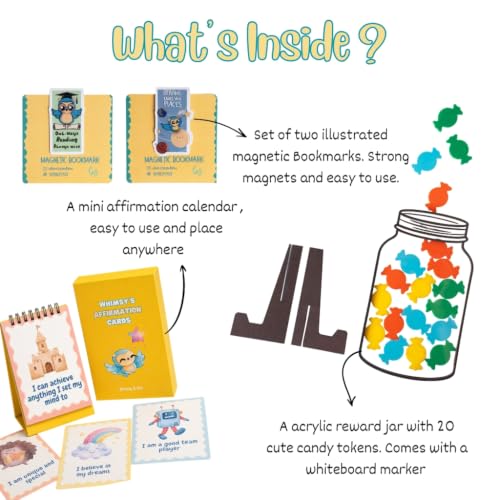 Whimsy & You Little Wins Box Kids Gift Set with Jar & Cards