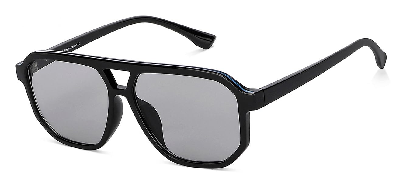 lenskart goggles Vincent Chase by Lenskart | Light Grey Hexagonal Stylish Sunglasses | UV  Protected | For Men & Women | Large
