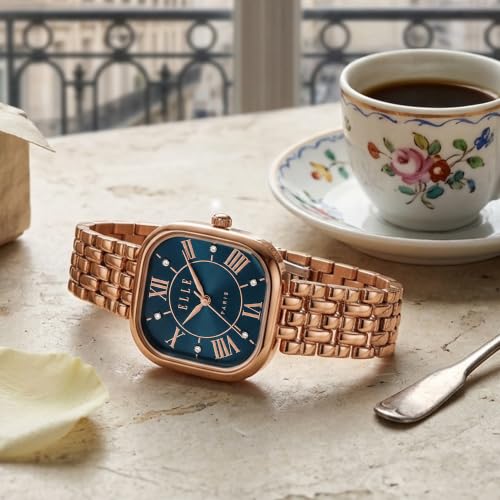 ELLE Women's Watch Cherie Teal Square Dial EL-CH-TEL