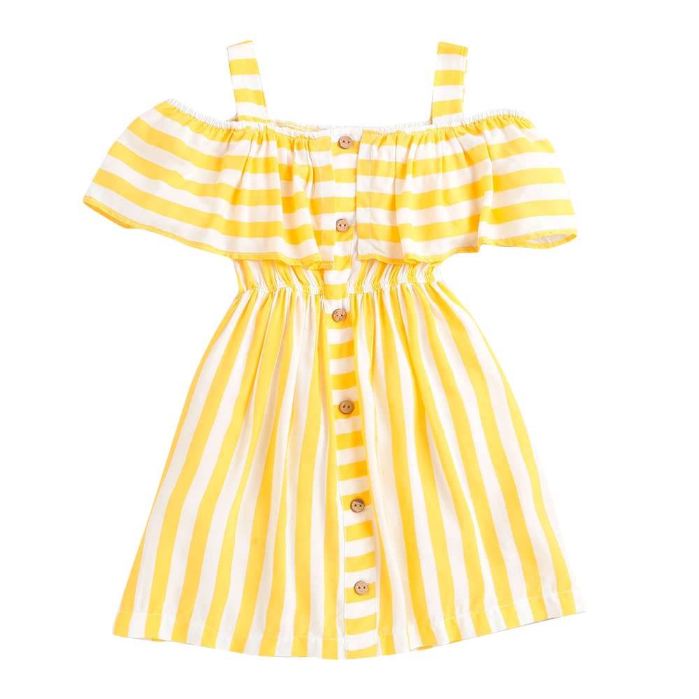 Hopscotch Girls Knee Length Casual Dresses In Multi Color For Ages (10-11 Years)