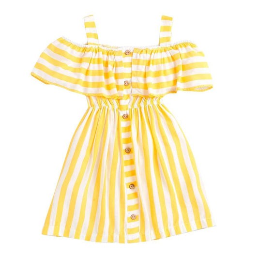 Hopscotch Girls Knee Length Casual Dresses In Multi Color For Ages (10-11 Years)