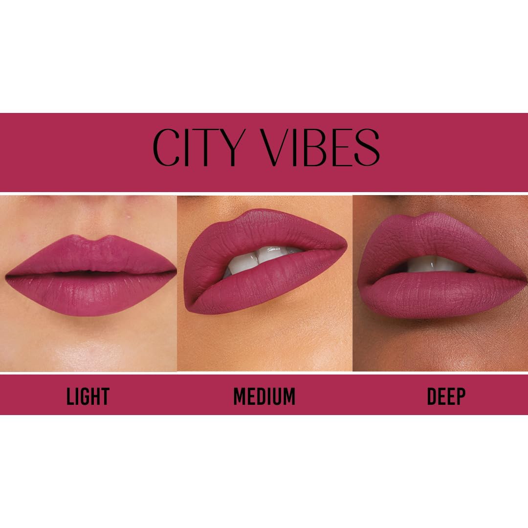 Lovechild Masaba Passport to Plump Lip Crayon | Hydrated Matte Finish | Transfer Proof | City Vibe! (Magenta), 1.4gm