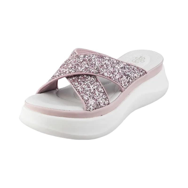 tresmode Tonned Pink Women's Dress Wedge Sandals in Size 4 UK / 37 EU