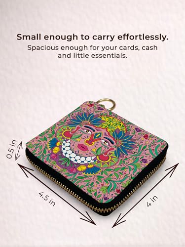 Kalankit Sister Gift for Rakhi | Rakhi Gift for Sister, Small Wallet for Woman | Mini Bi-Fold Purse for Women, Compact Pocket, Cute Money Purse for Girls |Zip Wallet for Women | Sister Rakhi Gifts
