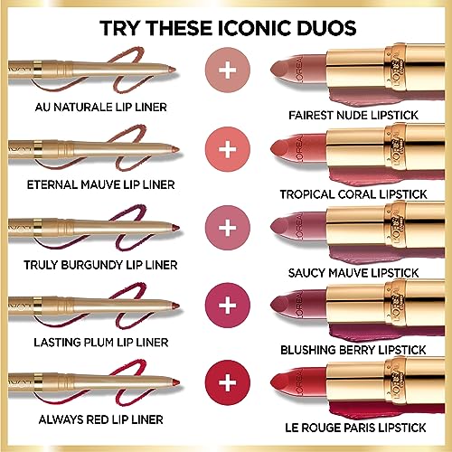 L'Oral Paris Colour Riche Lipstick, Wisteria Rose, 0.13 oz.
