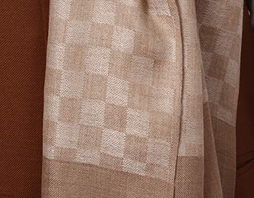Pashtush Men's Fine Wool Luxury Blended Muffler, Light Weight, Soft and Warm.