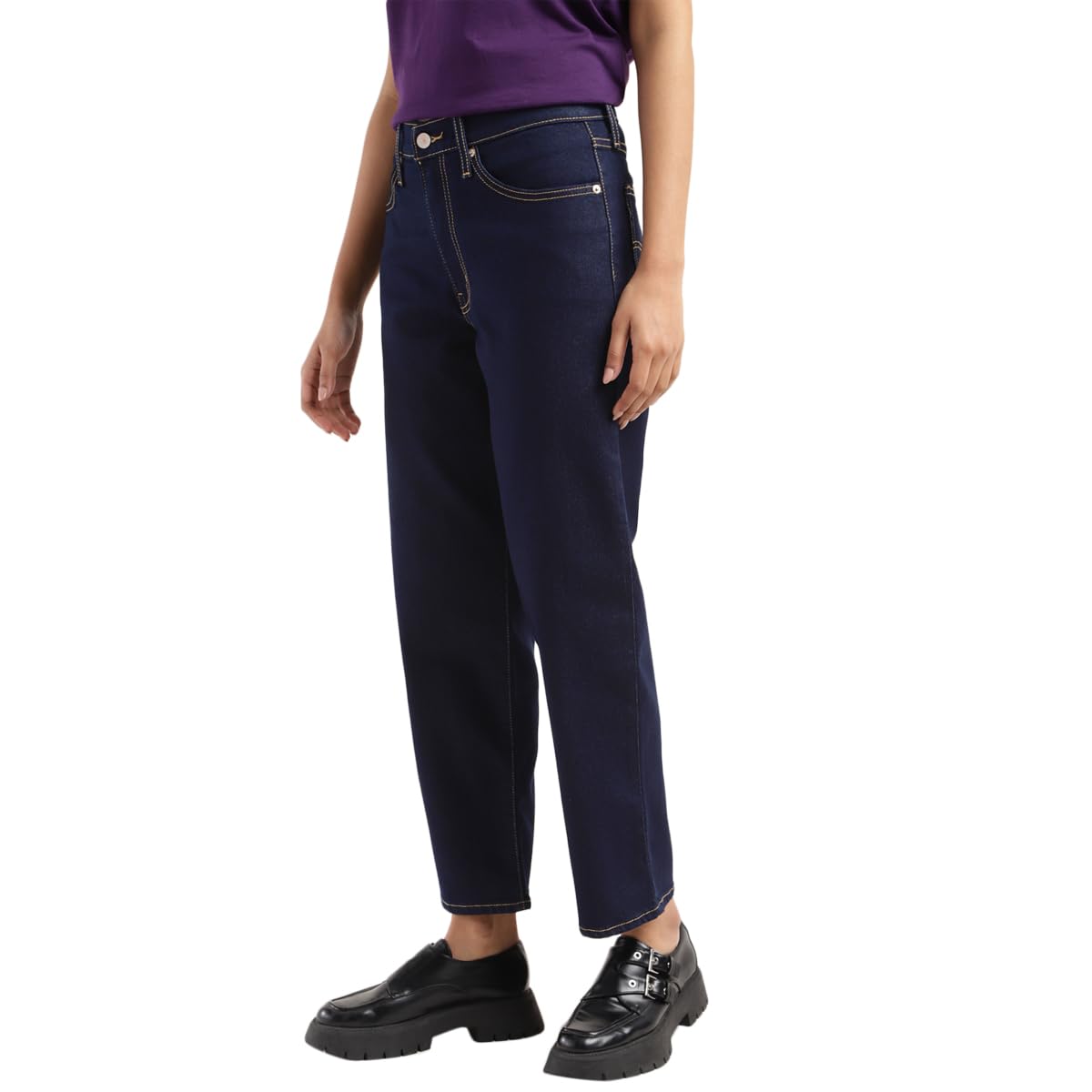 Levi's Women's Relaxed Mid Rise Jeans (A9490-0001_Blue, 28