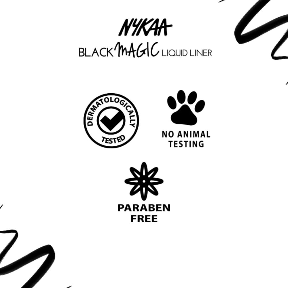 Nykaa Black Magic Liquid Eyeliner - Super Black 01