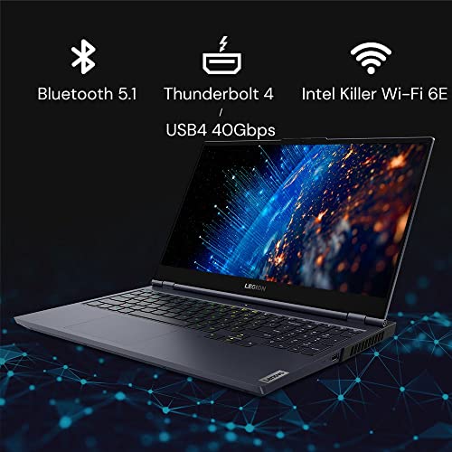 Lenovo Legion 7 Intel Core i9-12900HX 16" (40.64cm) QHD IPS 165Hz 500Nits Gaming Laptop (32GB/1TB SSD/Win 11/Office 2021/NVIDIA RTX 3080Ti 16GB/Alexa/3 Month Game Pass/Storm Grey/2.53Kg), 82TD009KIN