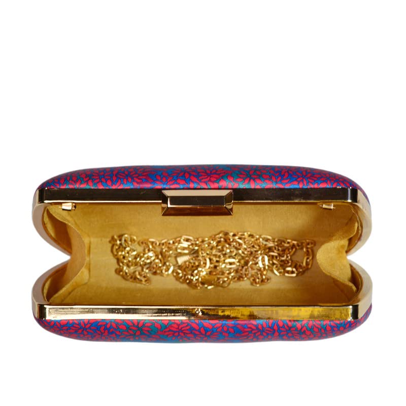 Artklim Printed Mughal Peacock Clutch